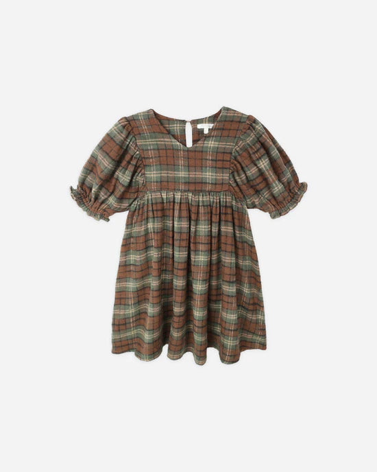 Jolene Dress in Holiday Plaid by Rylee + Cru