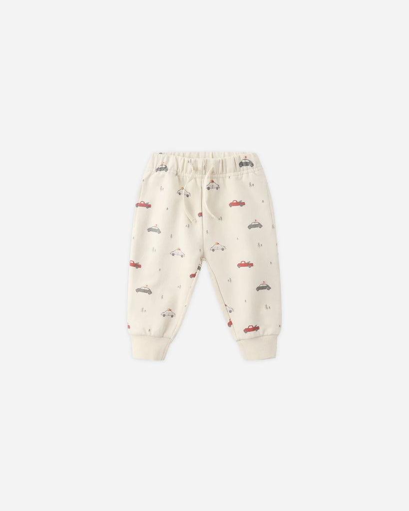Relaxed Fleece Sweatpant in Cars by Quincy Mae