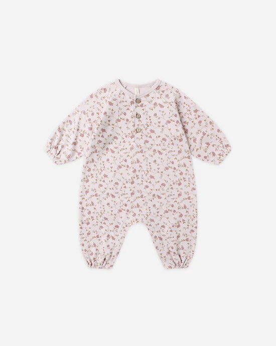 Henley Bubble Jumpsuit in Garden by Quincy Mae