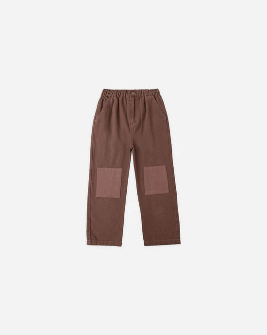 Baggy Pant in Brown by Rylee + Cru