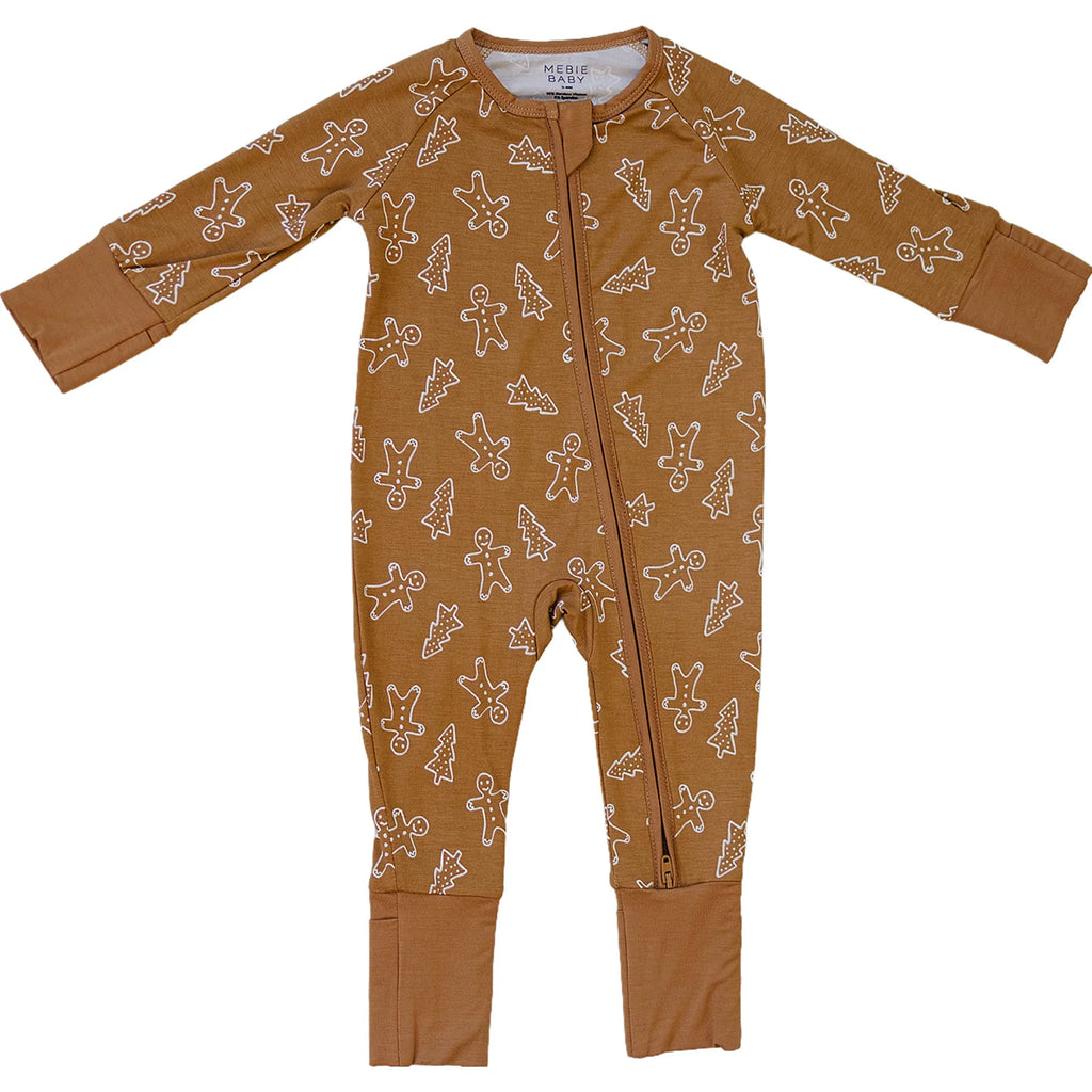 Bamboo Zipper in Gingerbread by Mebie Baby