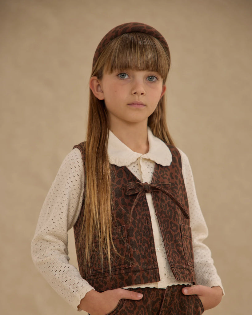 Padded Headband in Leopard by Rylee + Cru