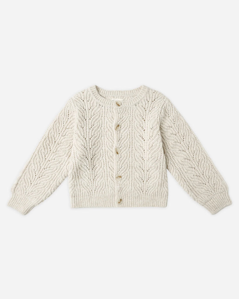 Cheyenne Cardigan in Heathered Oatmeal by Rylee + Cru