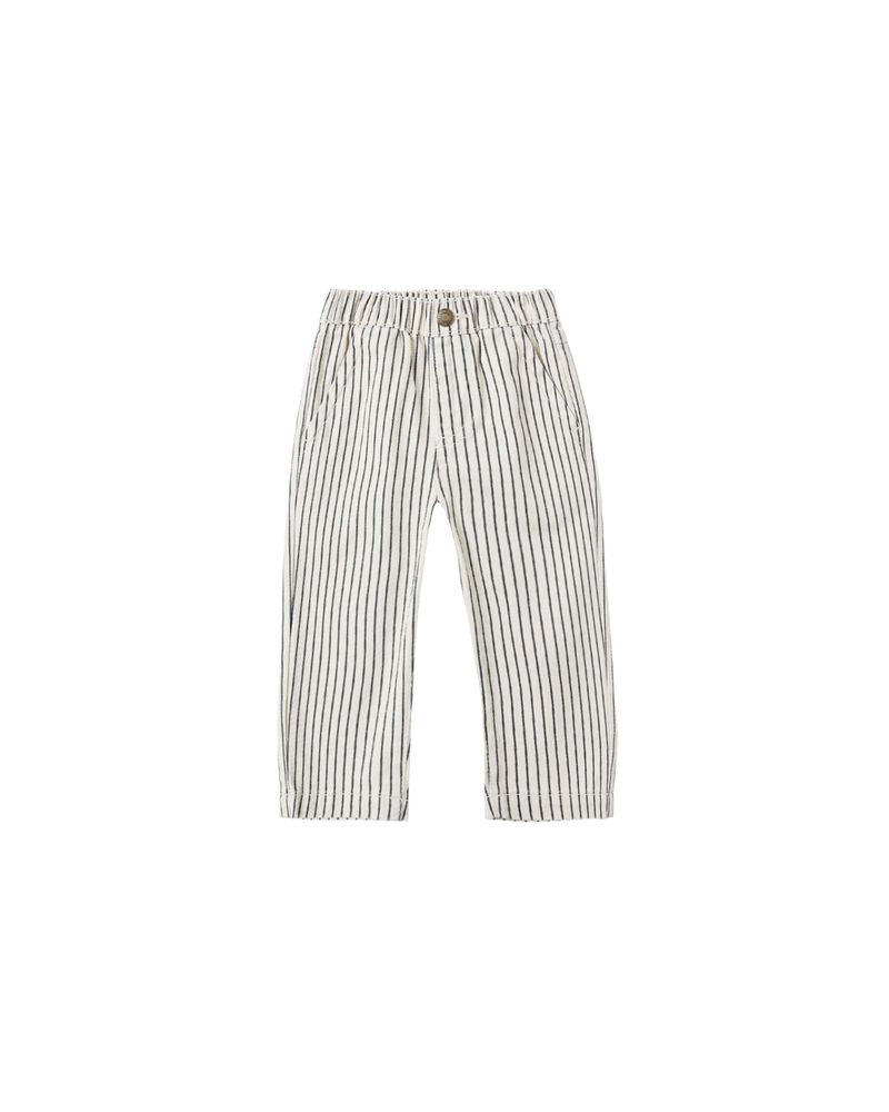 Baggy Pant in Navy Pinstripe