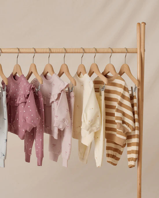 Ruffle Fleece Sweatshirt in Bows by Quincy Mae