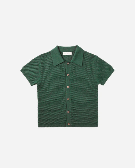 Aiden Polo in Green by Rylee + Cru