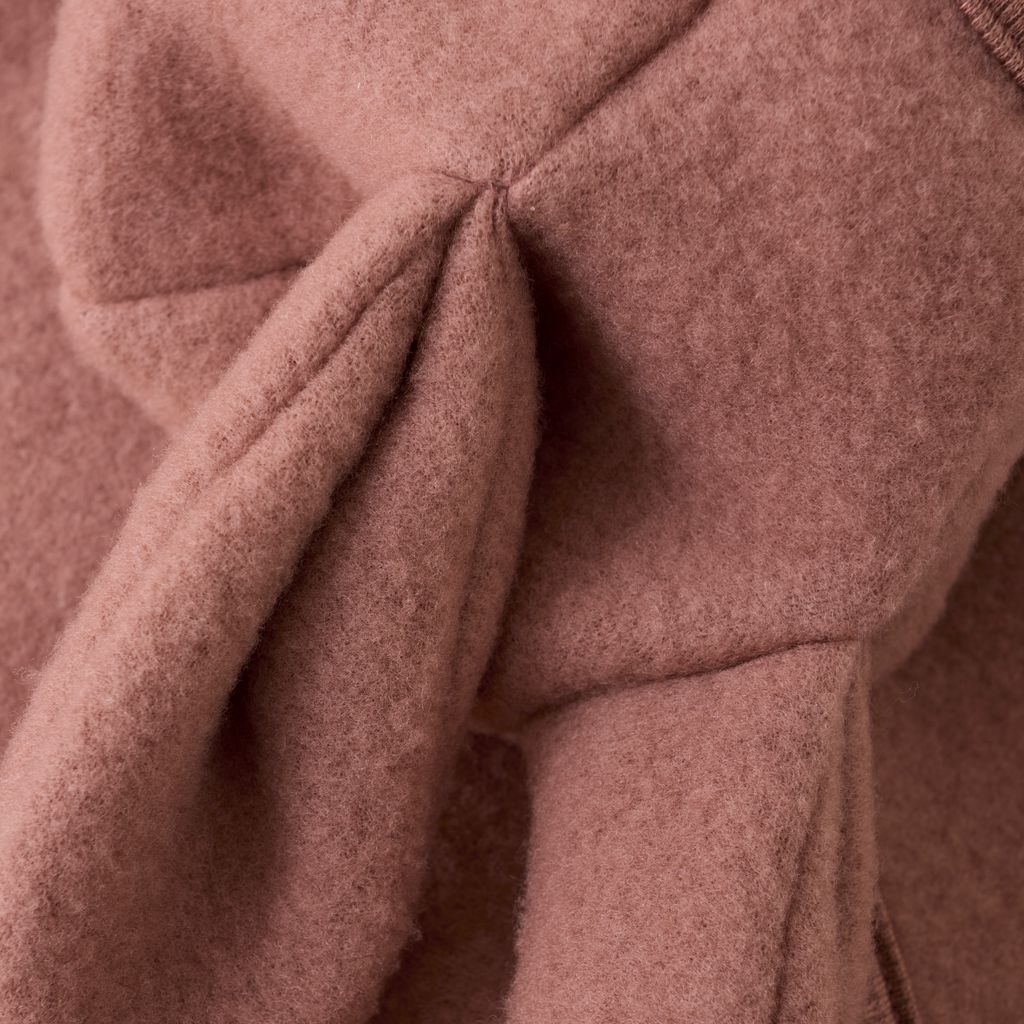 Pram Suit in Burlwood with Ears by Huttelihut