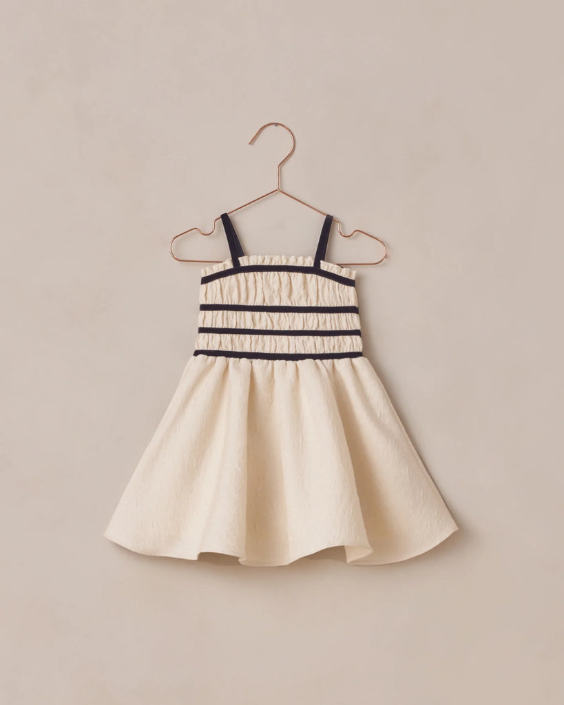 Annabelle Dress in Metallic Ivory by Noralee