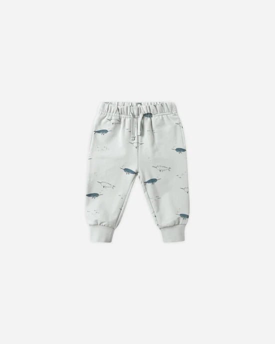 Relaxed Fleece Sweatpant in Narwhals by Quincy Mae