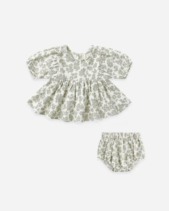 Francy Set in Green Floral by Quincy Mae