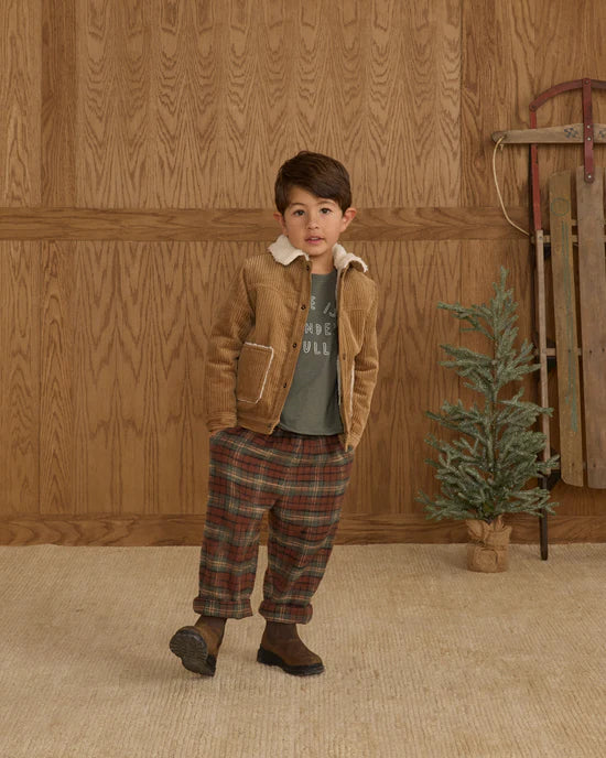 Palmer Pant in Holiday Plaid by Rylee + Cru