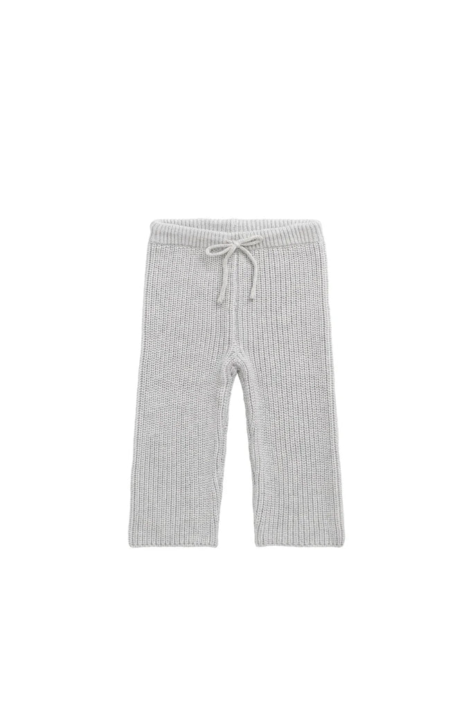 Morgan Knit Pant in Light Grey Marle by Jamie Kay