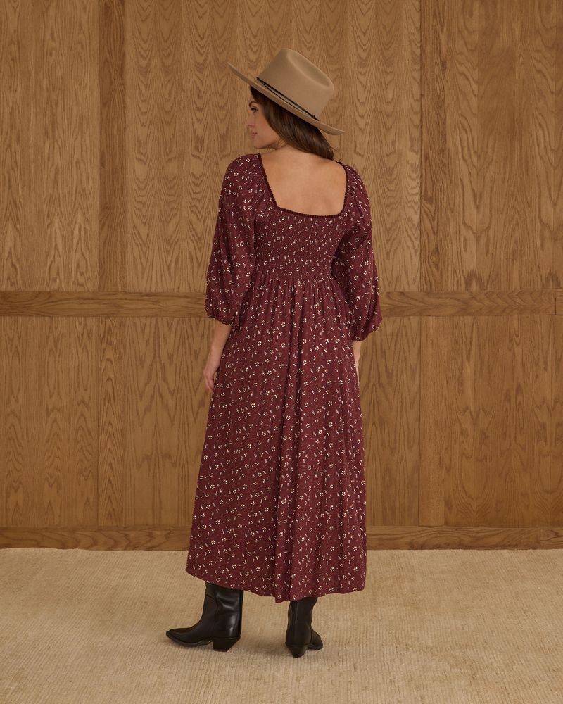 Della Dress in Harvest Berry by Rylee + Cru