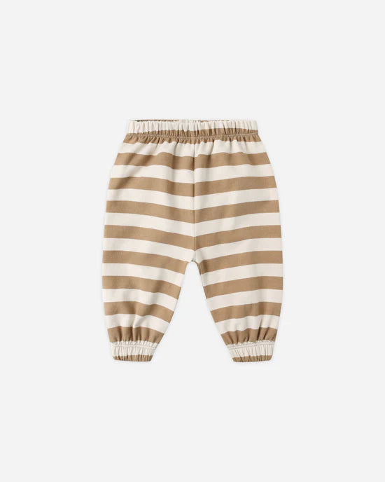 Oversized Sweatpants in Gold Stripe by Quincy Mae