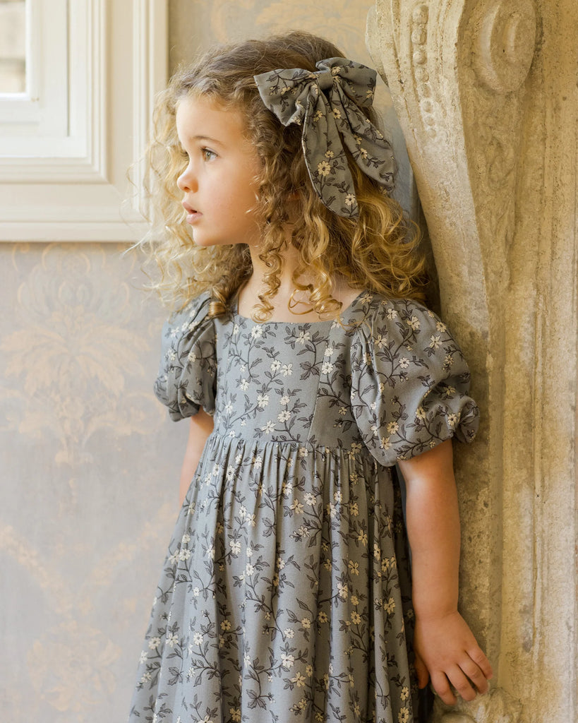 Everly Bow in French Blue Floral by Noralee