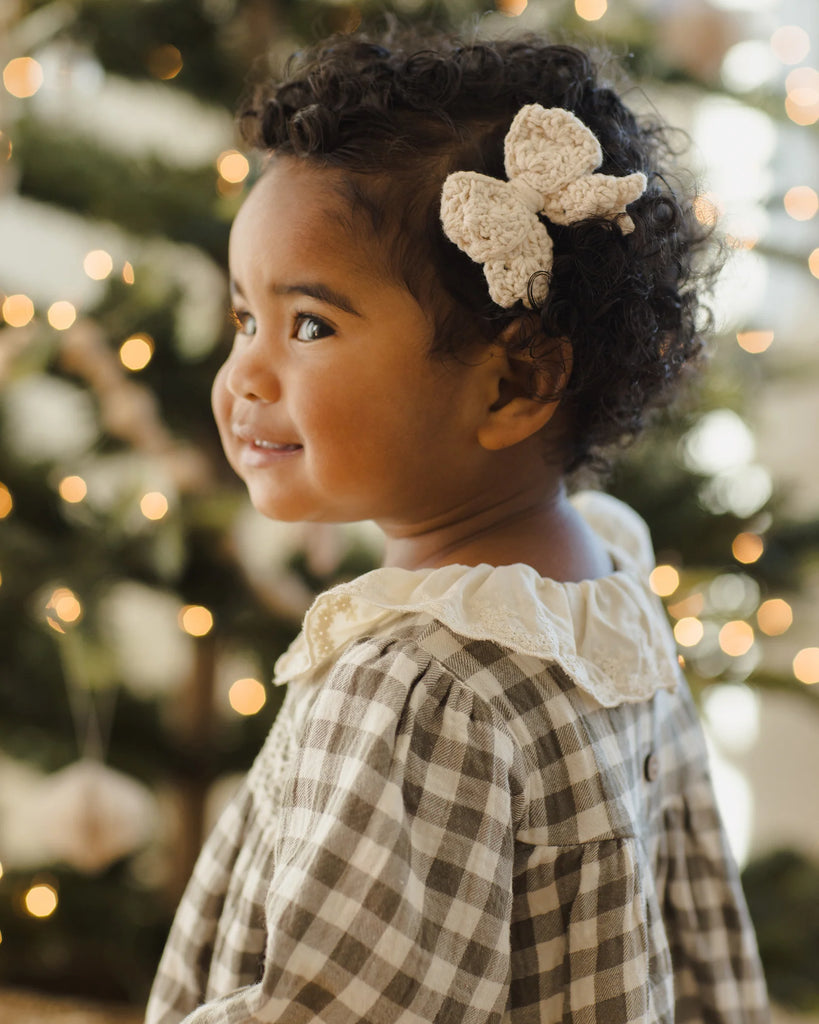 Callie Dress in Forest Check by Quincy Mae