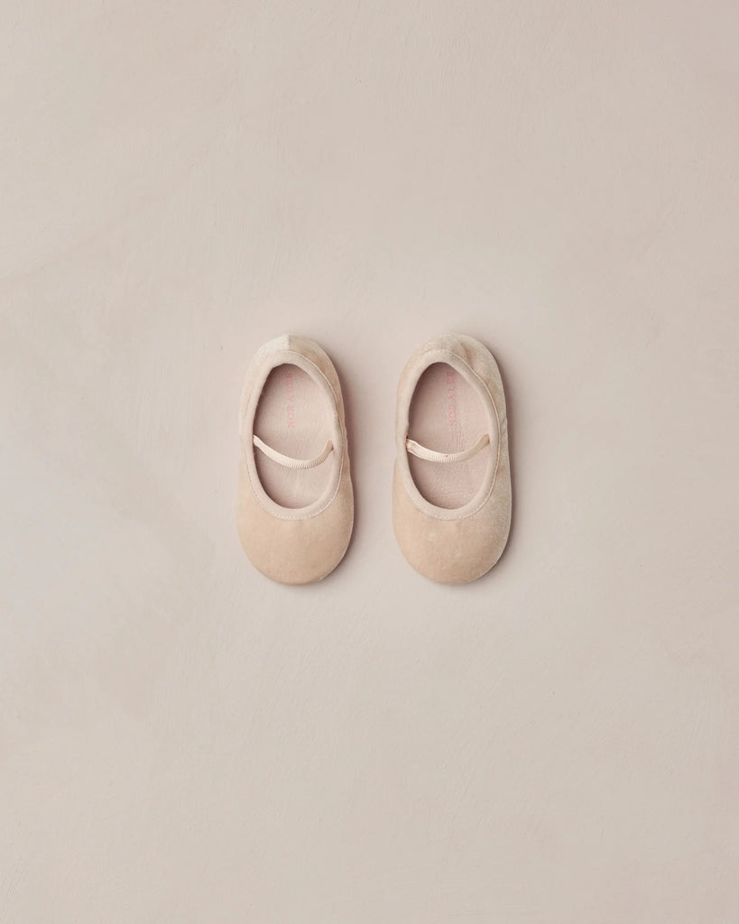 Baby Ballet Flats in Rose by Noralee