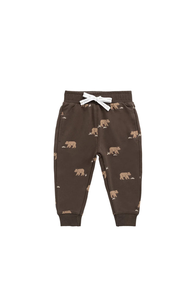 Organic Cotton Dominic Track Pant in Bear Buddies Canteen by Jamie Kay