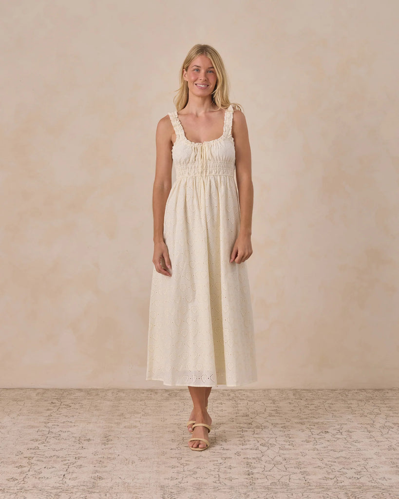 noralee provence dress ivory Provence Dress Ivory – Noralee main image 1