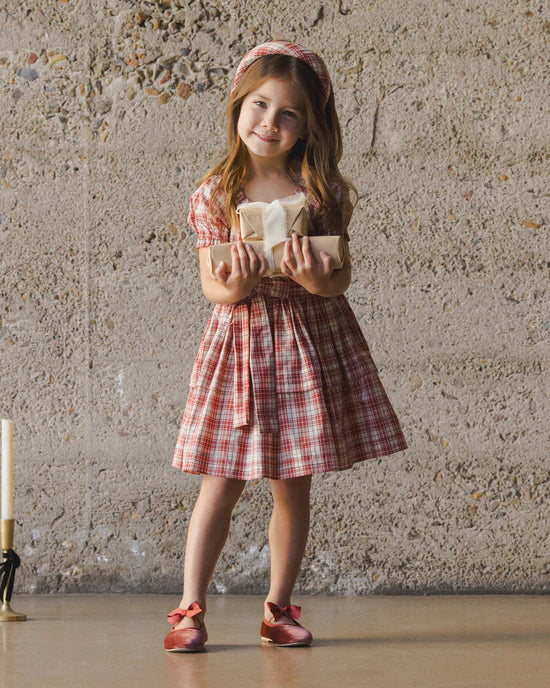 Bow Ballet Flats in Ruby by Noralee