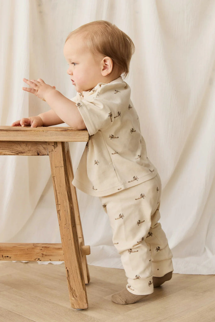 Pima Cotton Wesley Pant in Fly High Vanilla Cream by Jamie Kay