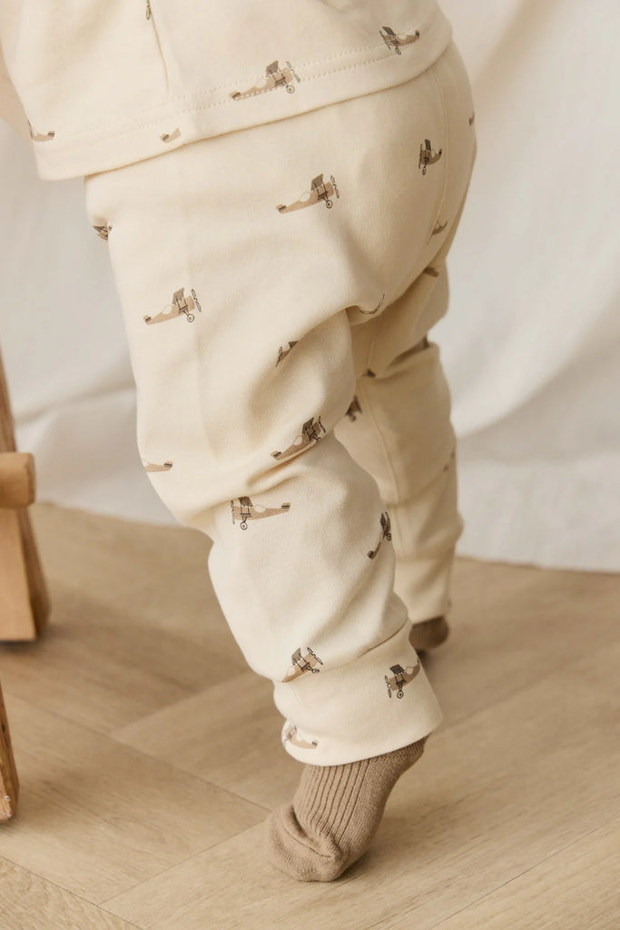Pima Cotton Wesley Pant in Fly High Vanilla Cream by Jamie Kay