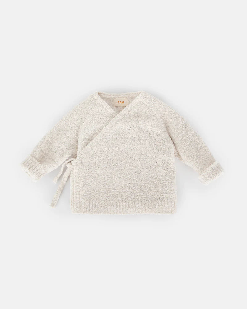 Fuzzy Wrap Top by 7AM