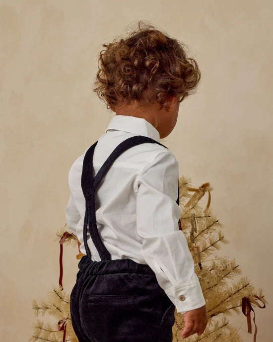 Suspender Pant in Black by Noralee