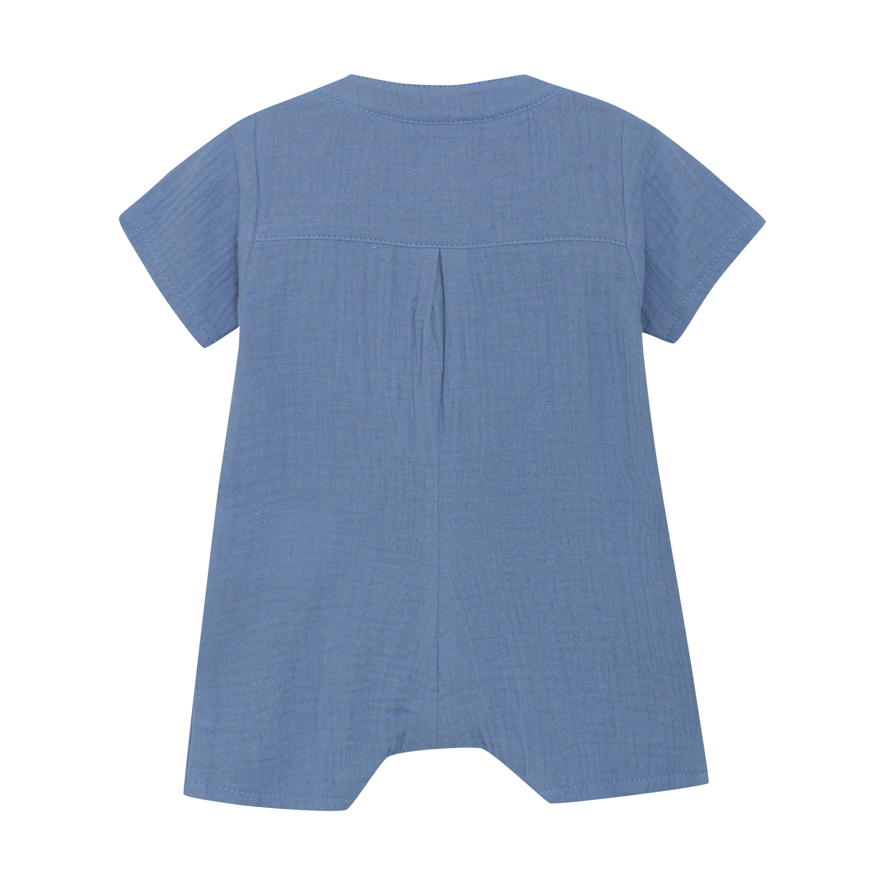 Short Sleeve Muslin Playsuit in Quiet Harbour by Huttelihut