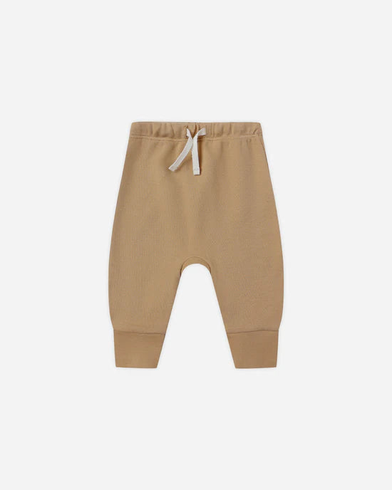 Drawstring Pant in Gold by Quincy Mae