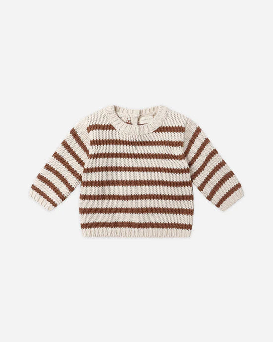 Rex Sweater in Cedar Stripe by Quincy Mae