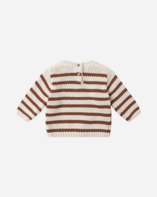 Rex Sweater in Cedar Stripe by Quincy Mae