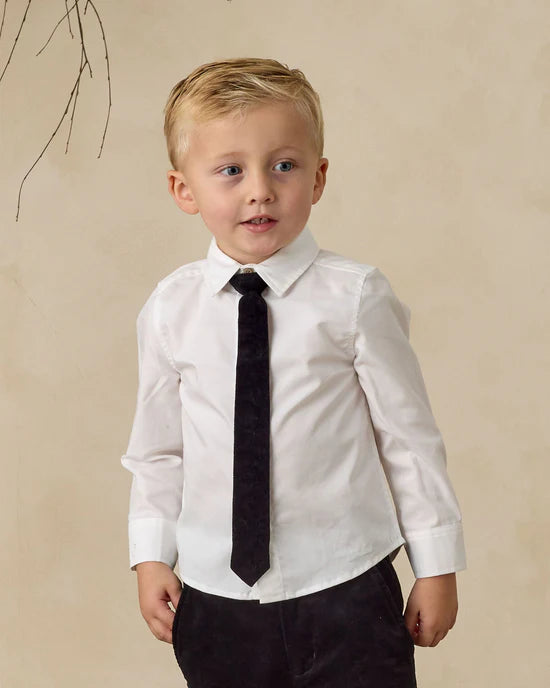 Harrison Button Down in White by Noralee