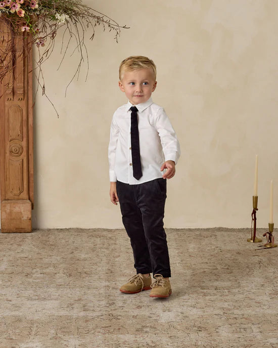 Harrison Button Down in White by Noralee