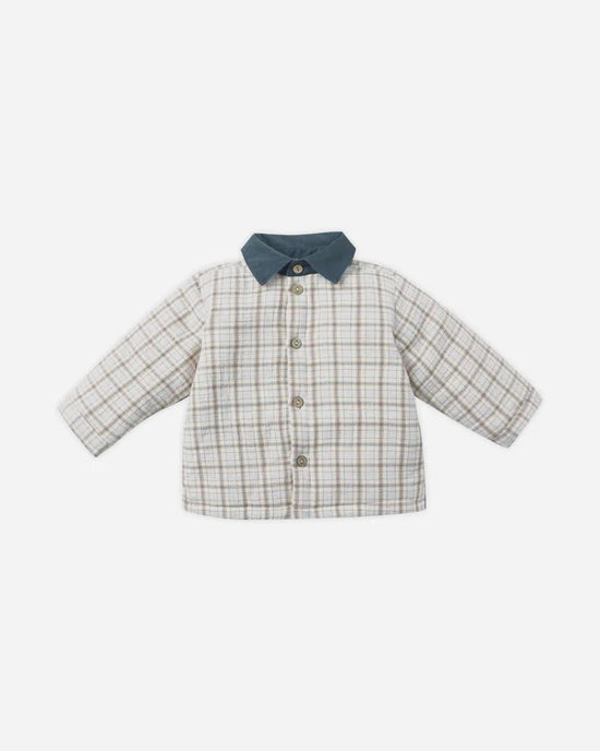 Ford Jacket in Blue Plaid by Quincy Mae