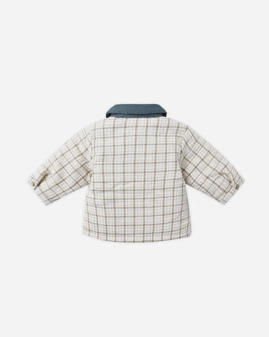 Ford Jacket in Blue Plaid by Quincy Mae