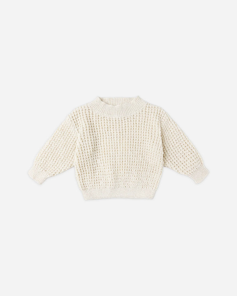 Chunky Knit Sweater in Natural by Quincy Mae