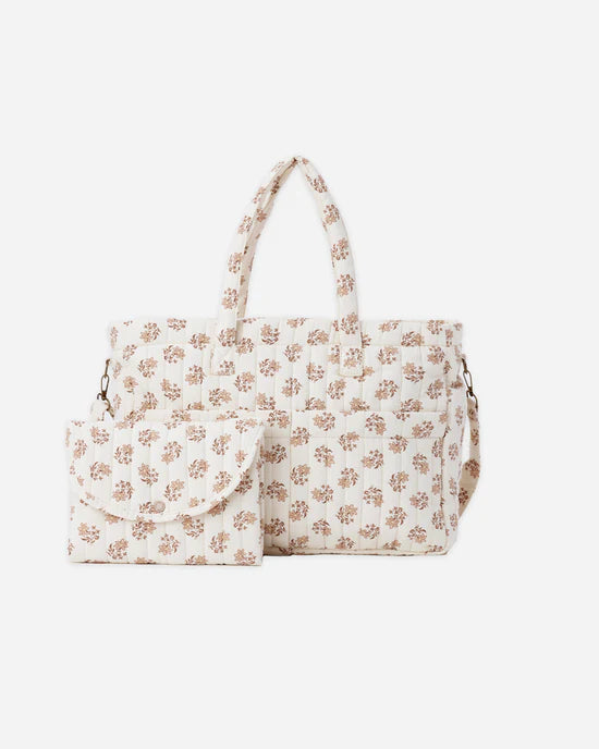 Diaper Bag + Changing Pad Set in Daylily by Quincy Mae