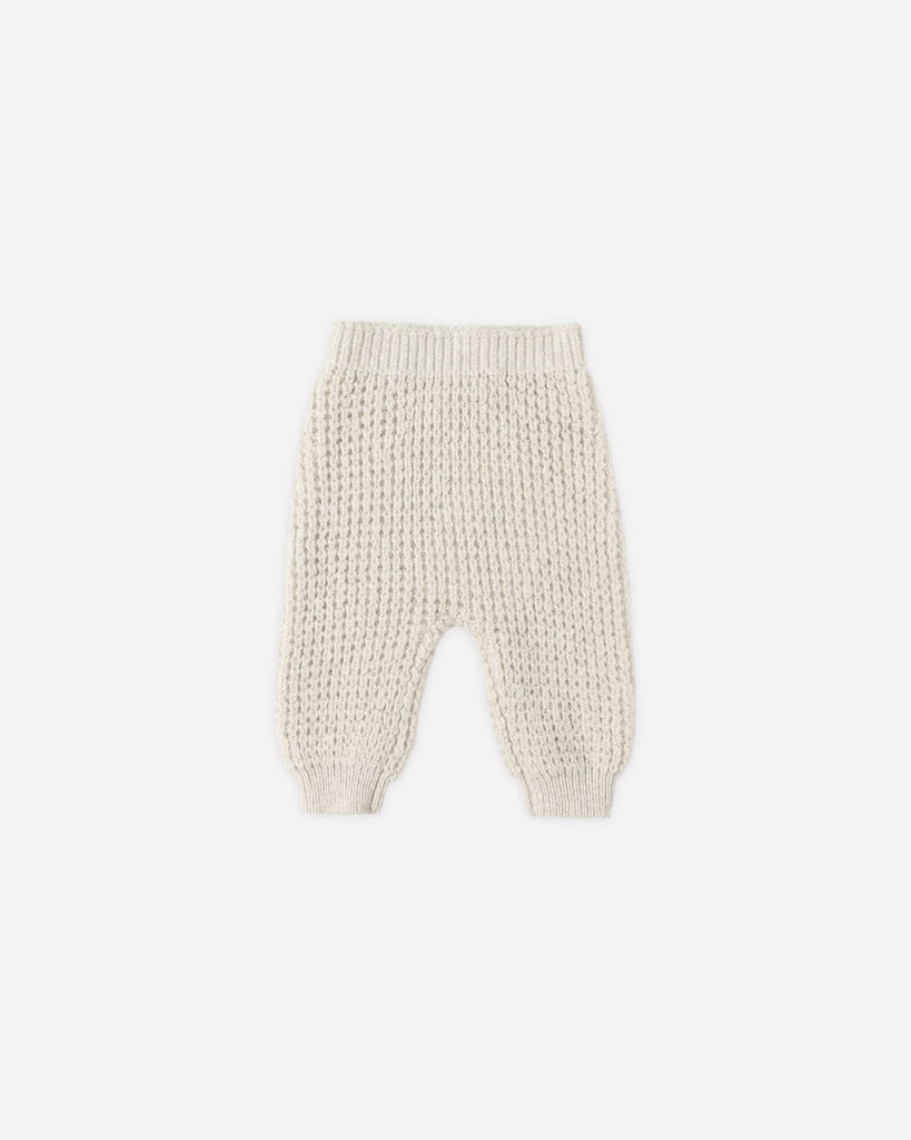 Chucky Knit Pant in Natural by Quincy Mae