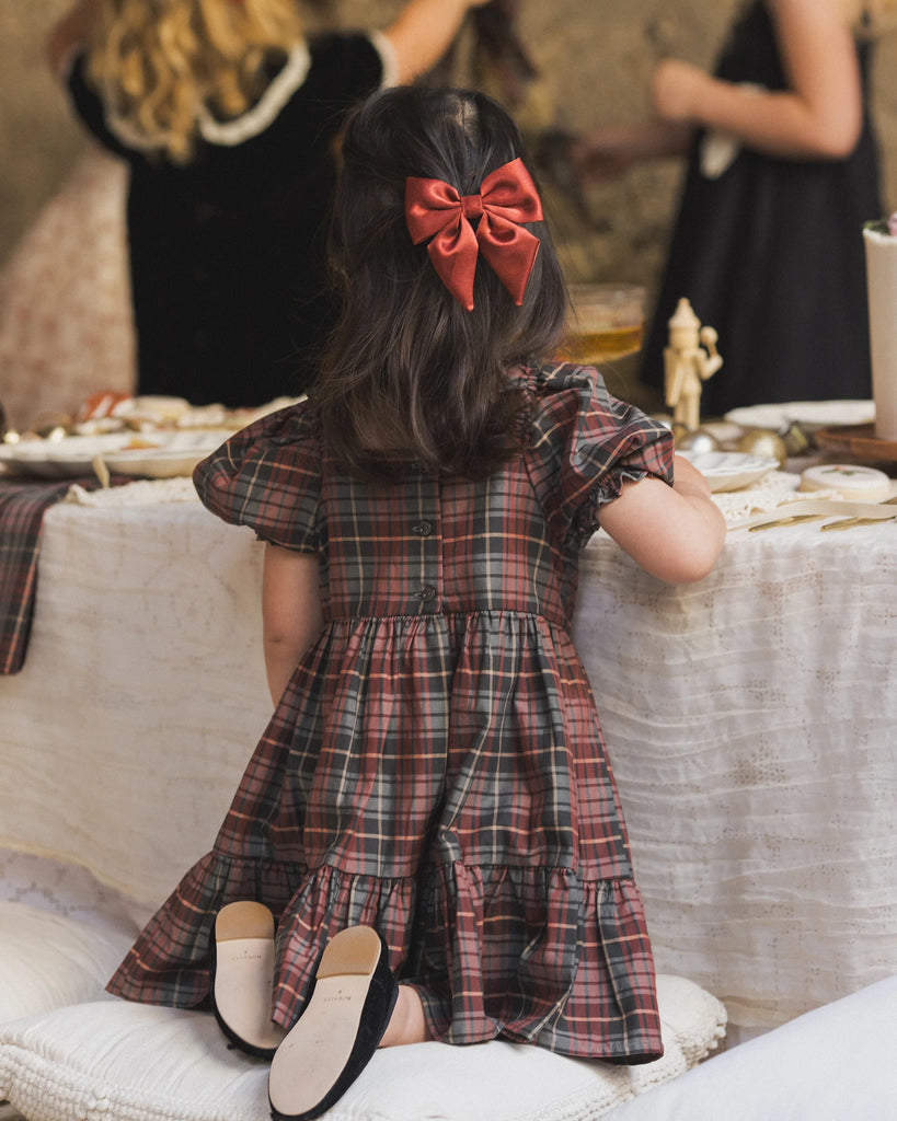 Louella Dress in Winter Tartan by Noralee