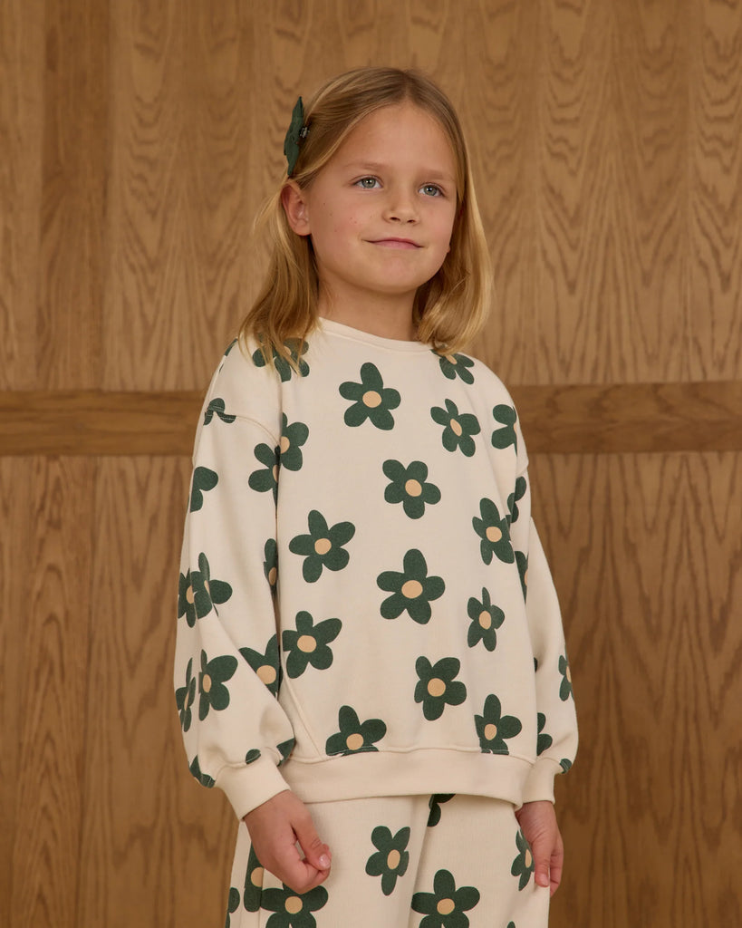 Oversized Sweatshirt in Daisy by Rylee + Cru