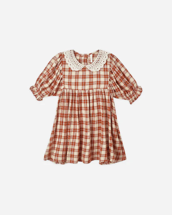 Heidi Dress in Red Plaid by Rylee + Cru