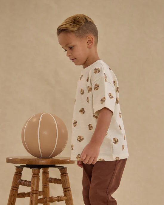 Relaxed Tee in Basketball by Rylee + Cru