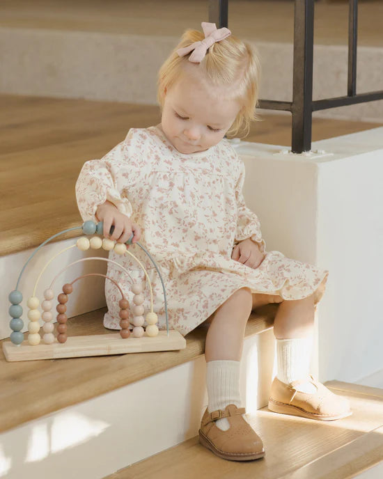 Tiered Jersey Dress in French Garden by Quincy Mae