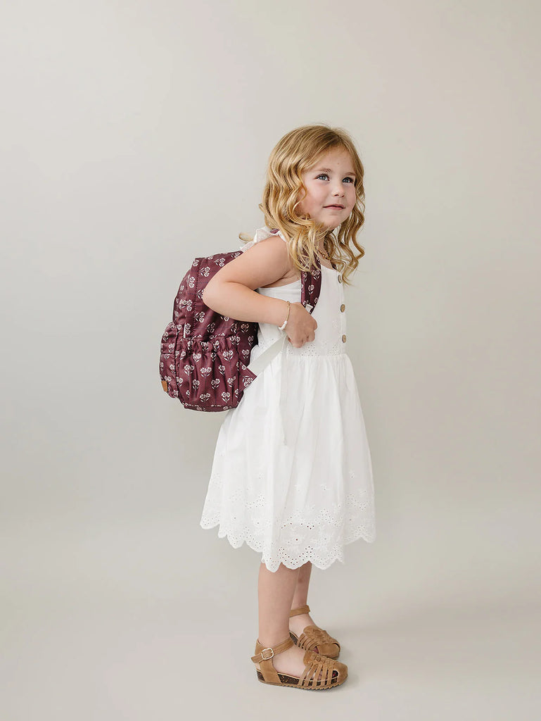 bebe margeaux mini backpack Mini Backpack in Mulberry Meadow by Mebie Baby
