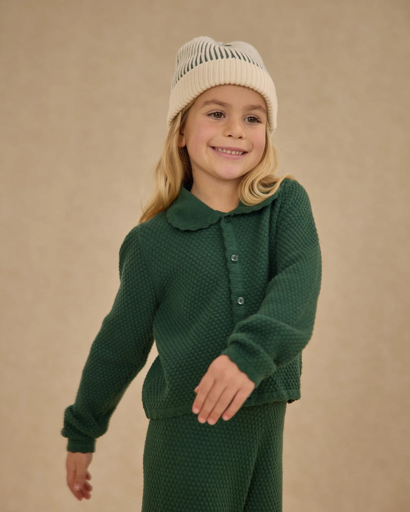 Rio Cardigan in Green by Rylee + Cru