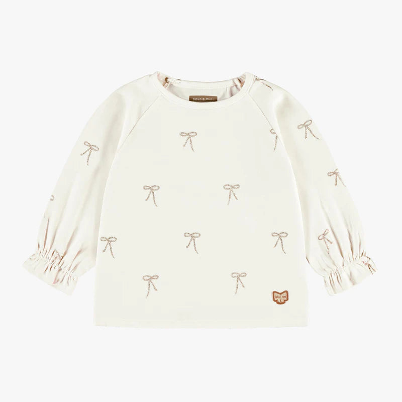 Long Sleeve Shirt in Bows by Souris Mini