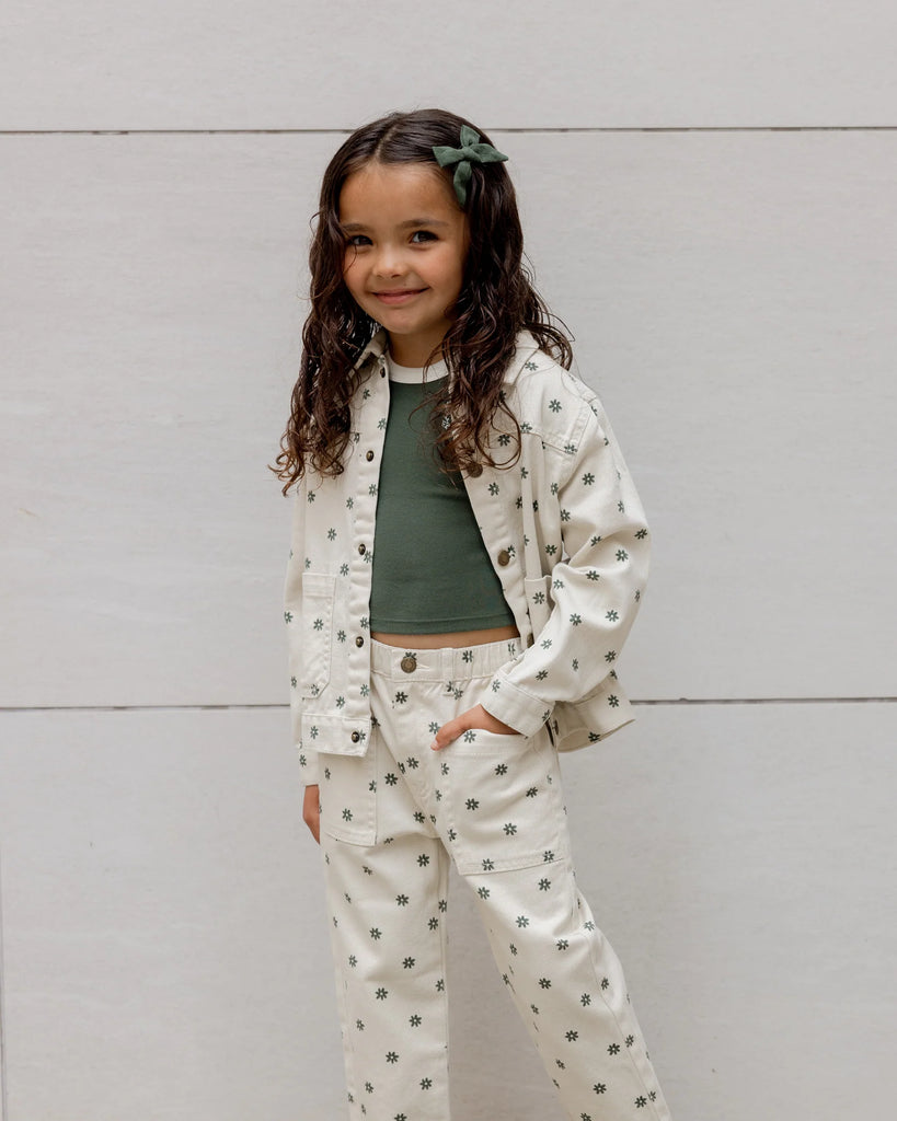 Jasper Pant in Mint Daisy by Rylee + Cru