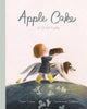Apple Cake Book. Girl carrying a cake with her dog.