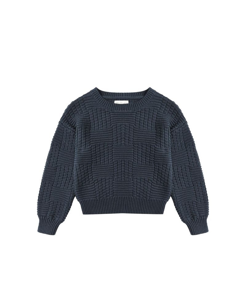 Aspen Sweater in Navy by Rylee + Cru